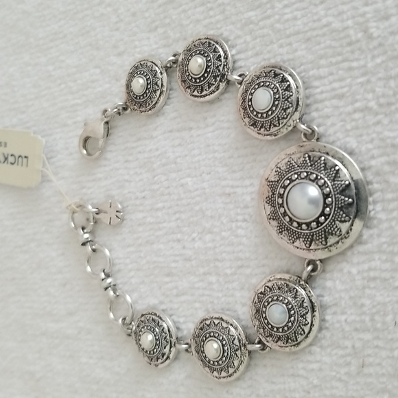 New Lucky Brand Pearl Link Bracelet - Picture 1 of 7